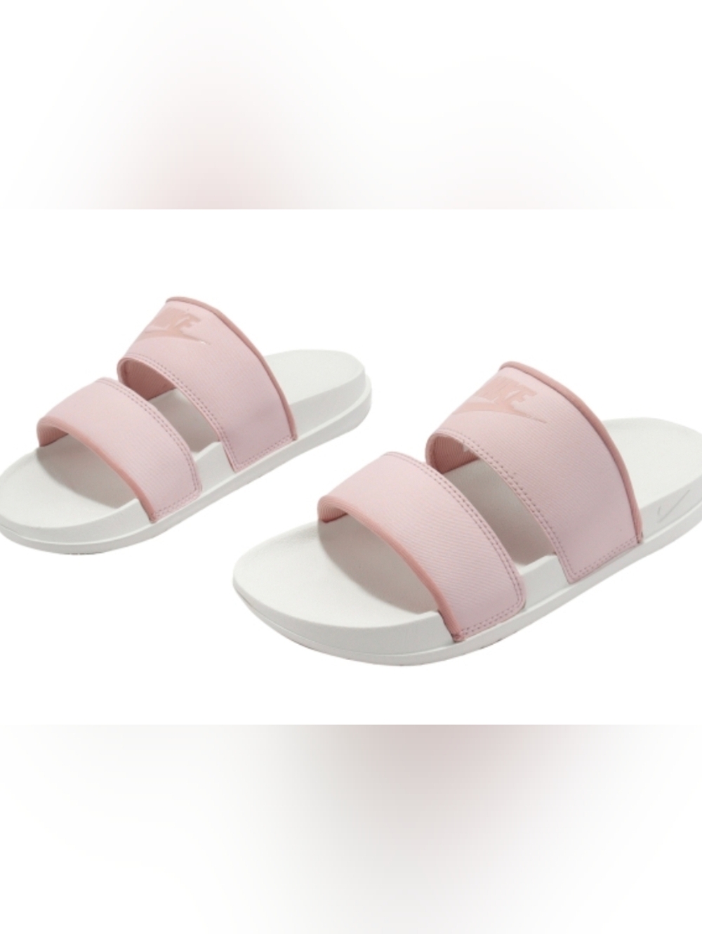 Nike Women's Pink Dual-Strap Slide Sandals - Picture 3 of 7